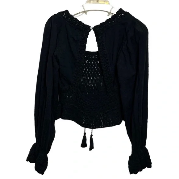 New FREE PEOPLE Megan Crochet Top size S - Picture 3 of 8